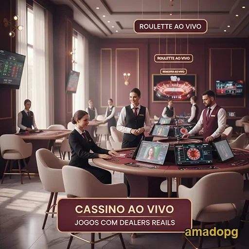 Ilustração de Explore o cassino online Amadopg com jogos de mesa variados